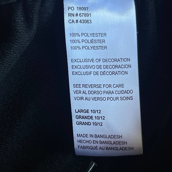 Umbro Track Pants Girls Large 10/12 Black Pink Drawstring Soccer - Picture 7 of 11